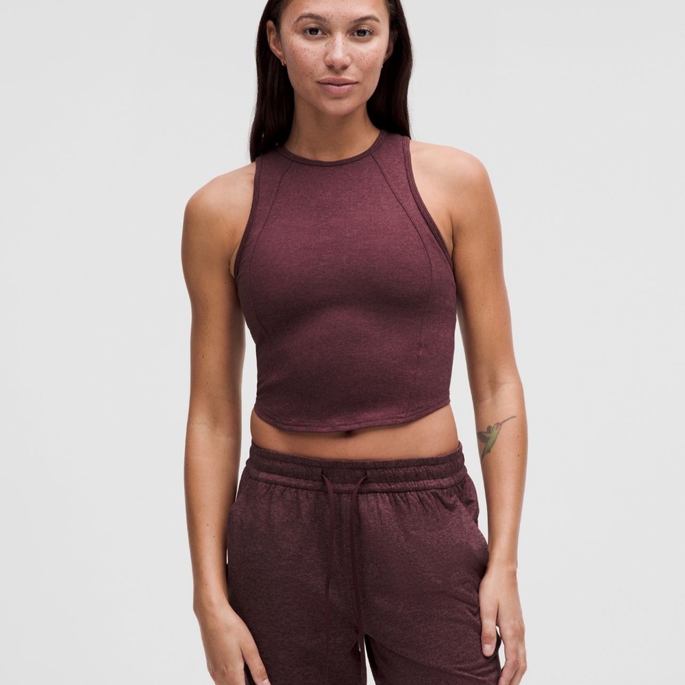 Lululemon Athletica Garnet Crop Top and Jogger Set